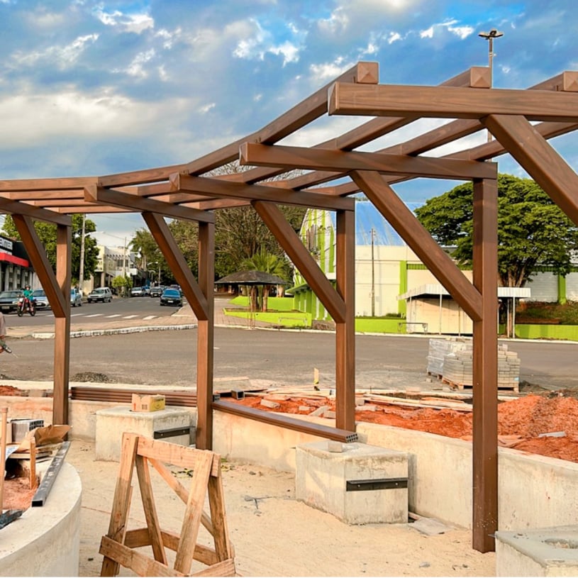 Obra Concluída da reforma da Praça da Rodoviária