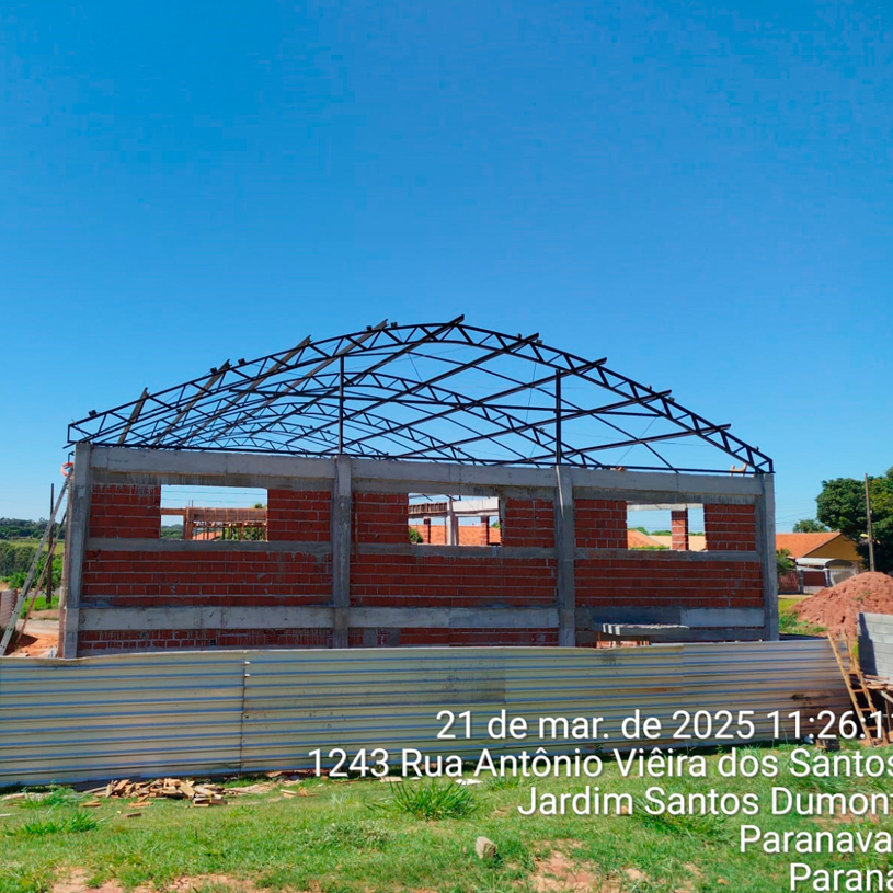Casa do Produtor de Paranavaí: Construção Iniciada.