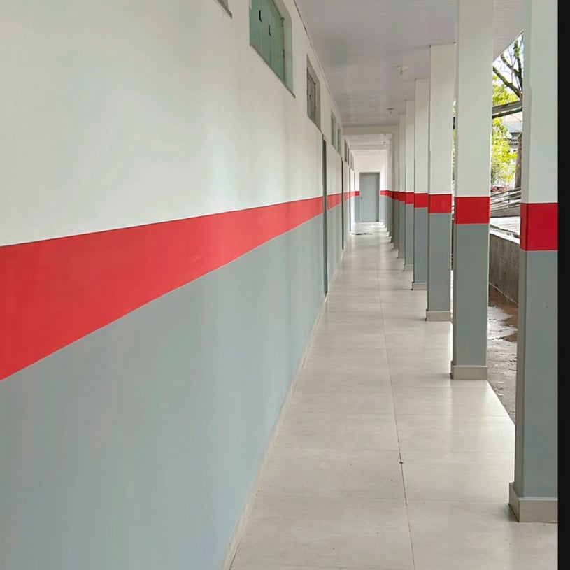 Obra de reforma Escola Municipal Professor Luis Shuzi Oura