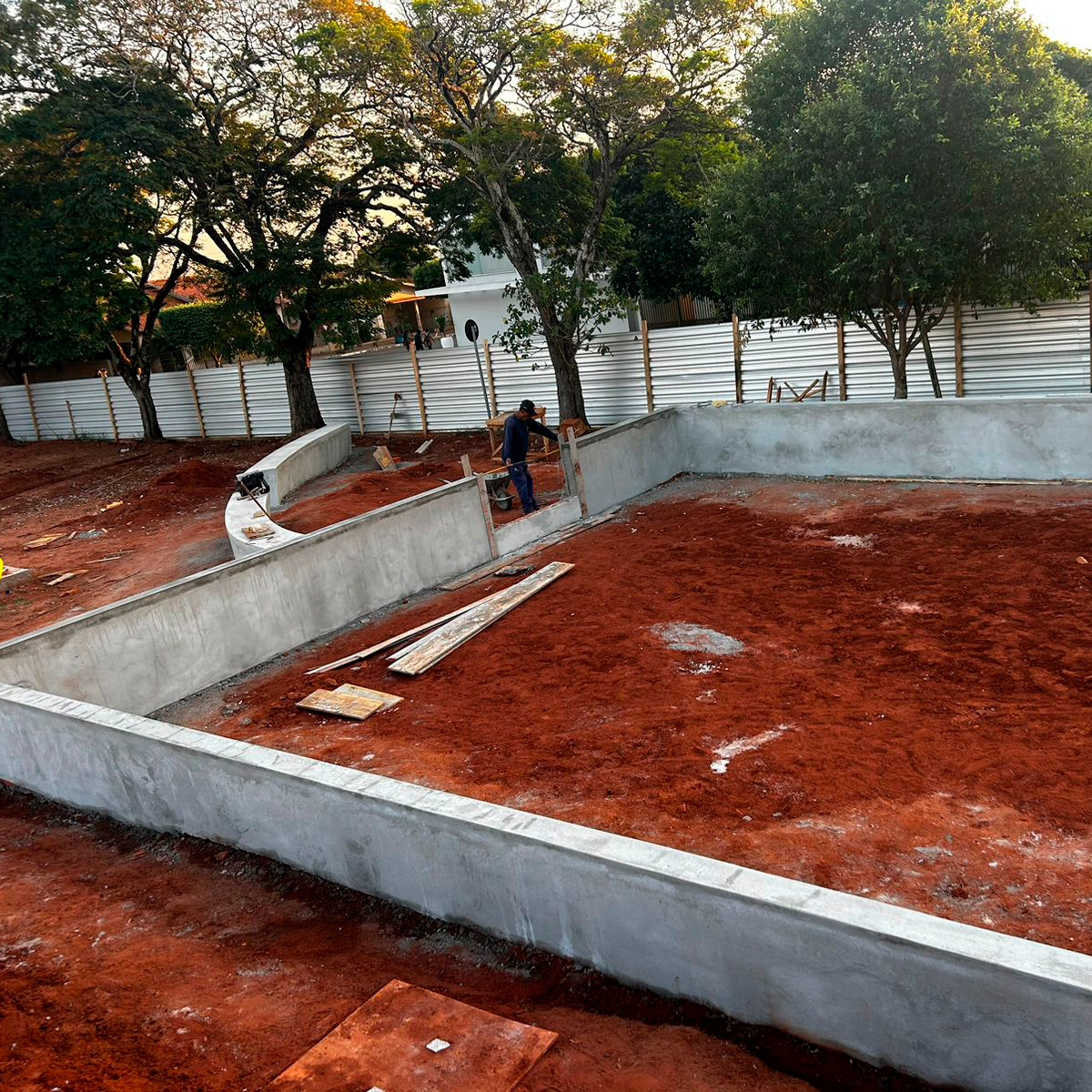 Andamento da Obra de Construção da Cidade de Diamante do Norte