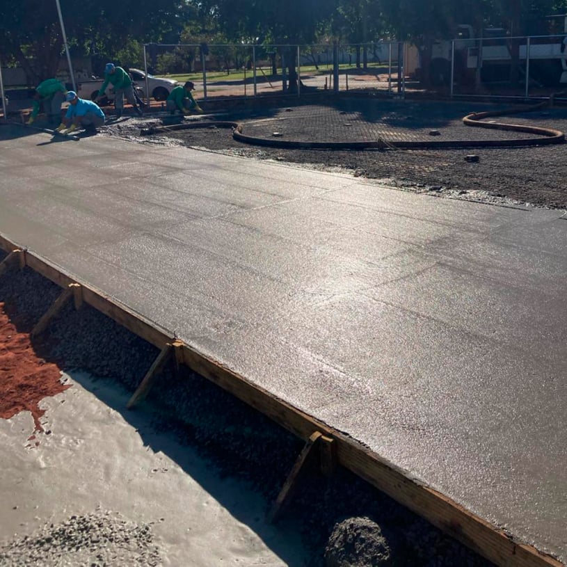 Início da Obra do Complexo Esportivo na Cidade de Flórida