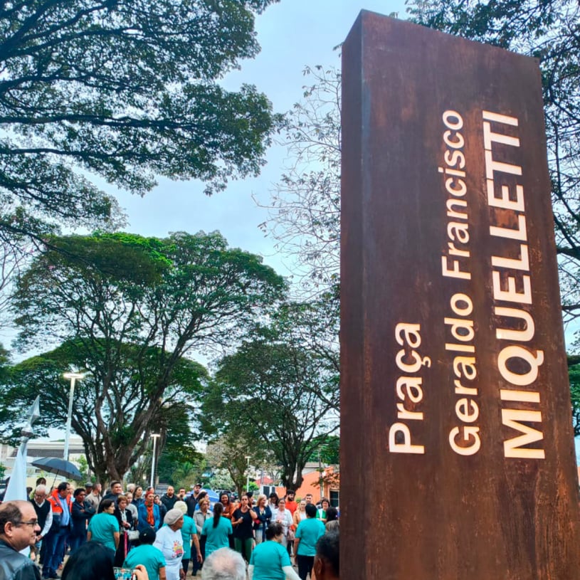 Término da reforma da Praça Geraldo Francisco Miqueletti