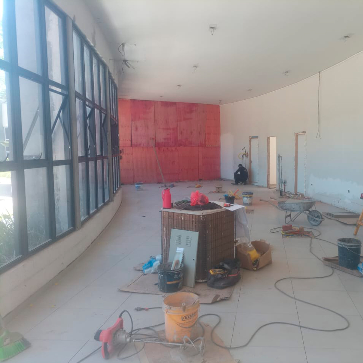 Andamento Obra de Reforma da Prefeitura de Nova Esperança