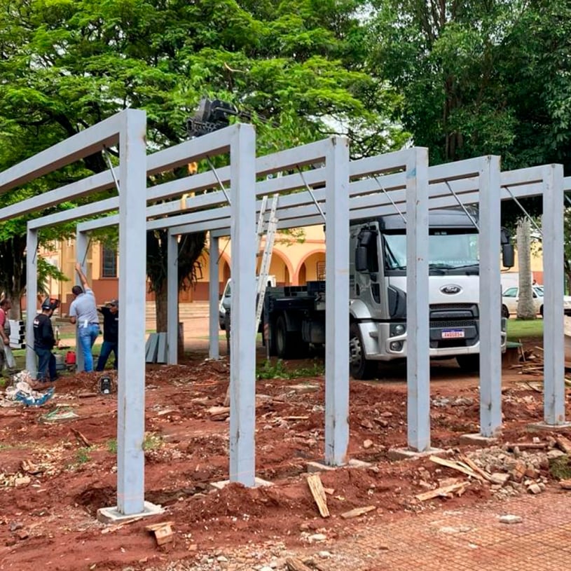 Obra do Pergolado na Cidade de Flórida