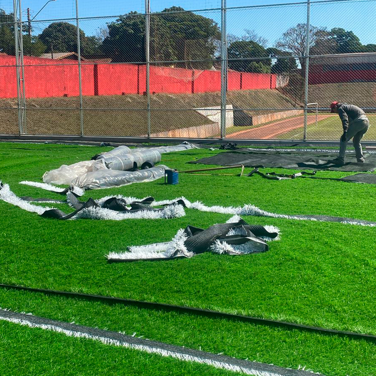 Andamento da Obra de Construção