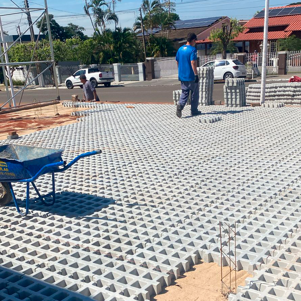 Andamento da Obra de Construção